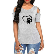 Load image into Gallery viewer, lovely heart Causal T-shirt