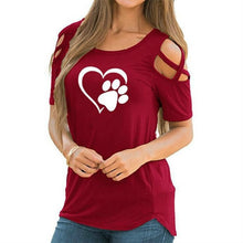Load image into Gallery viewer, lovely heart Causal T-shirt
