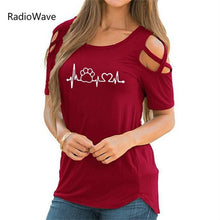 Load image into Gallery viewer, lovely heart Causal T-shirt