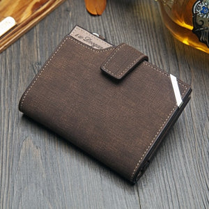 Short vertical locomotive wallet