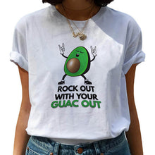 Load image into Gallery viewer, Avocado  Cartoon T Shirt
