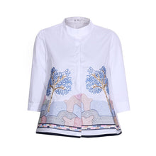 Load image into Gallery viewer, Abstract Embroidery  Casual Blouses
