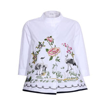 Load image into Gallery viewer, Abstract Embroidery  Casual Blouses
